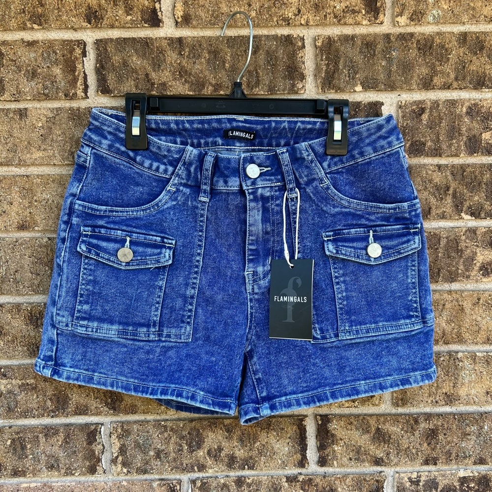 Flamingals Women's Classic Blue Jean Shorts